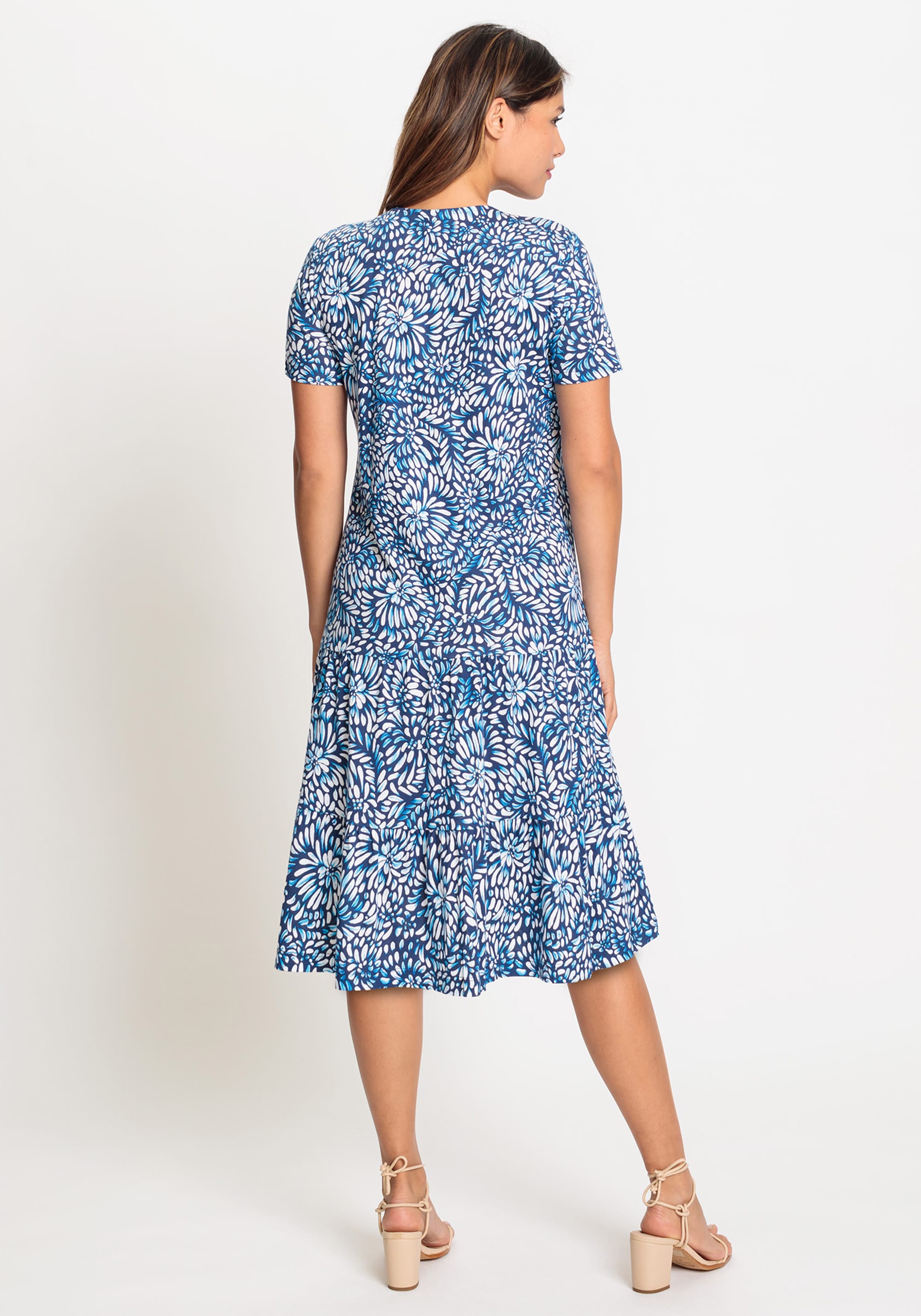 Hudson & Haven™ | Cotton Short Sleeve Print Dress