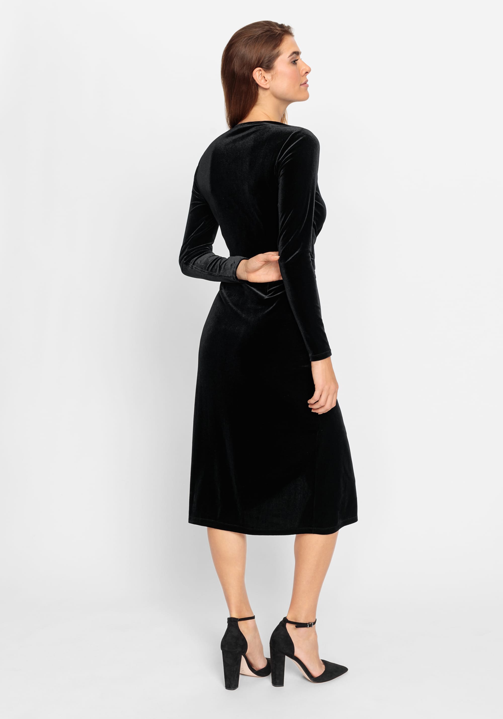Hudson & Haven™ | Velvet Faux Wrap Cocktail Dress