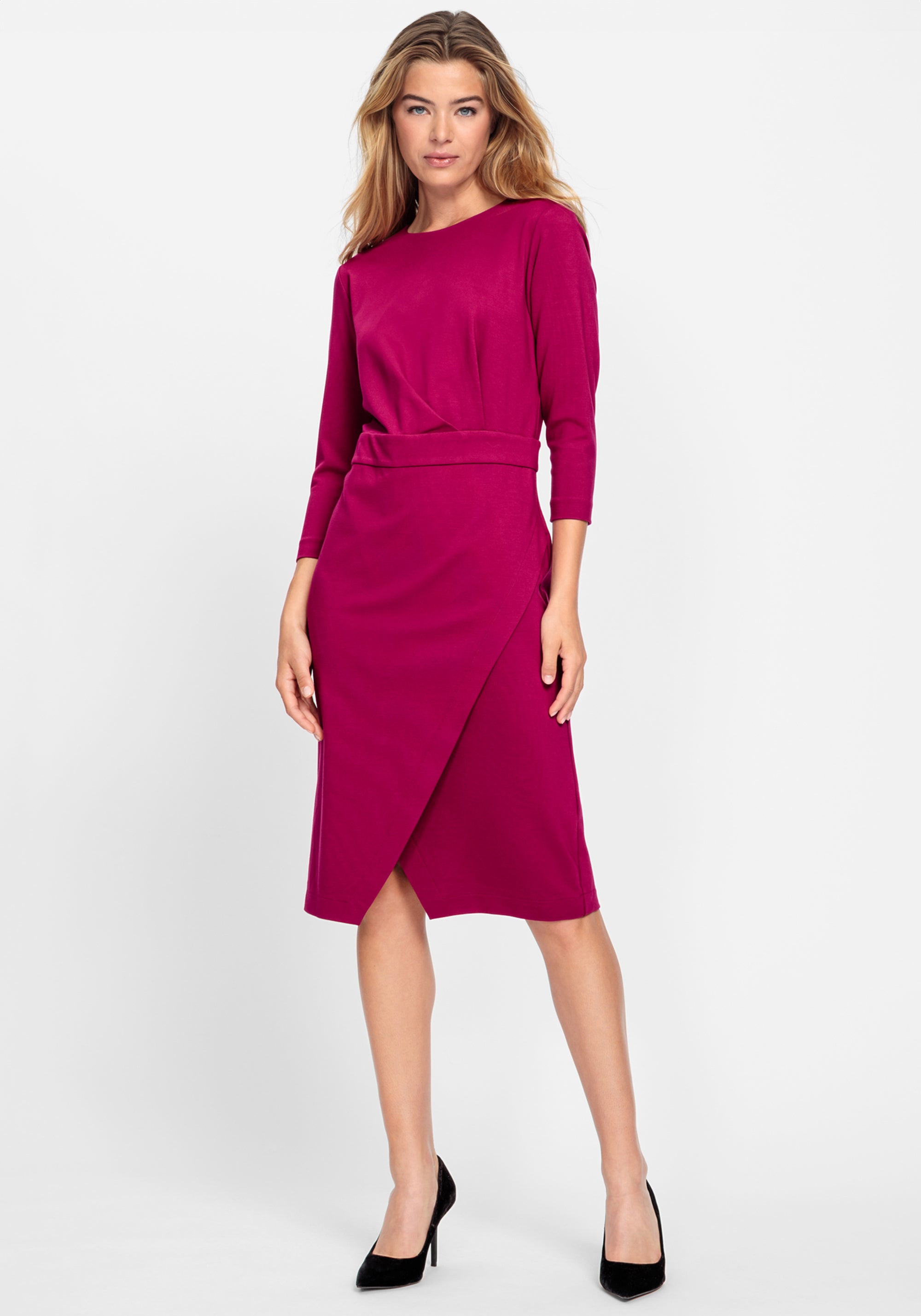 Hudson & Haven™ | Jersey Knit Faux Wrap Dress