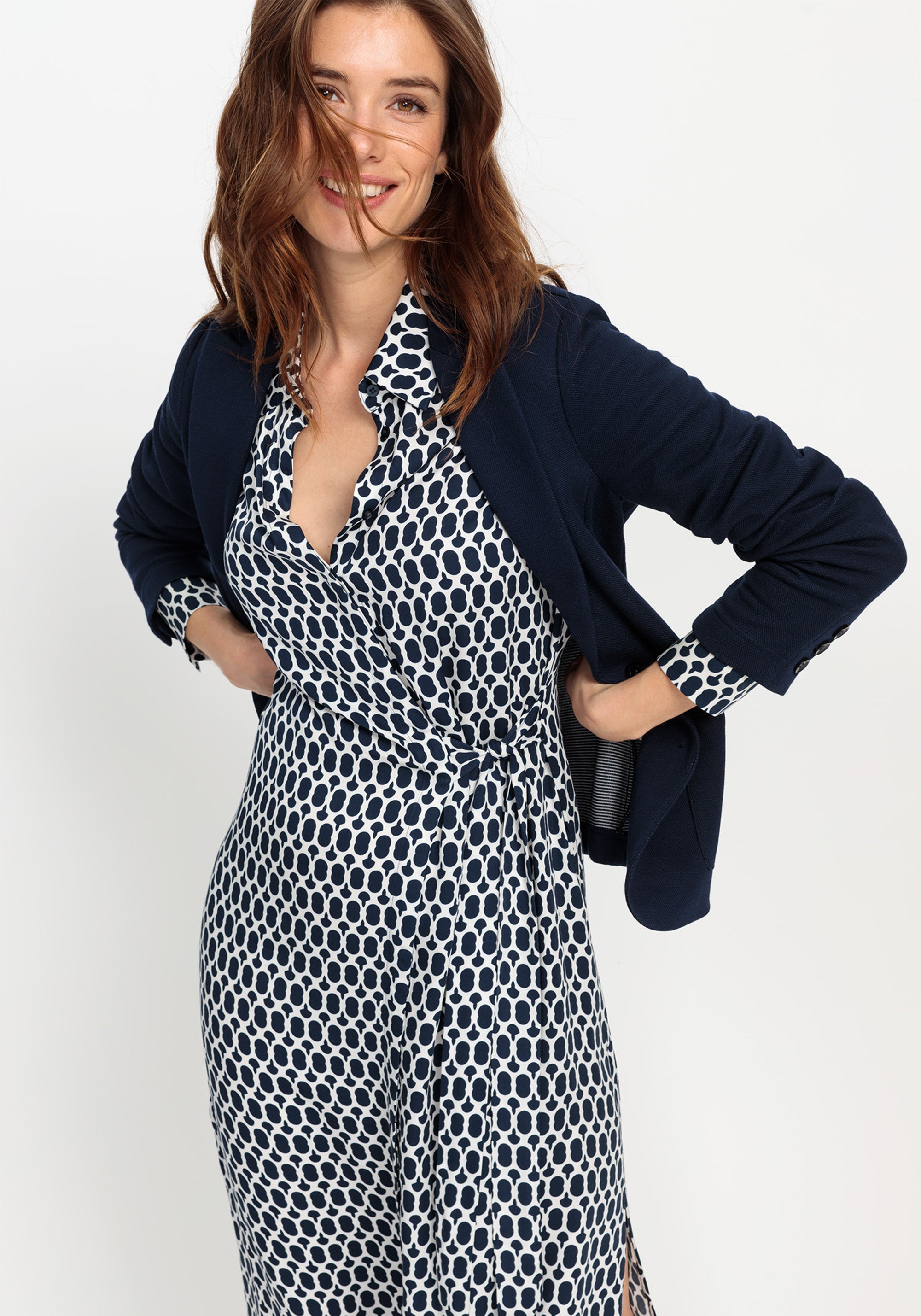 Hudson & Haven™ | Shirt Dress with Waist Tie Detail