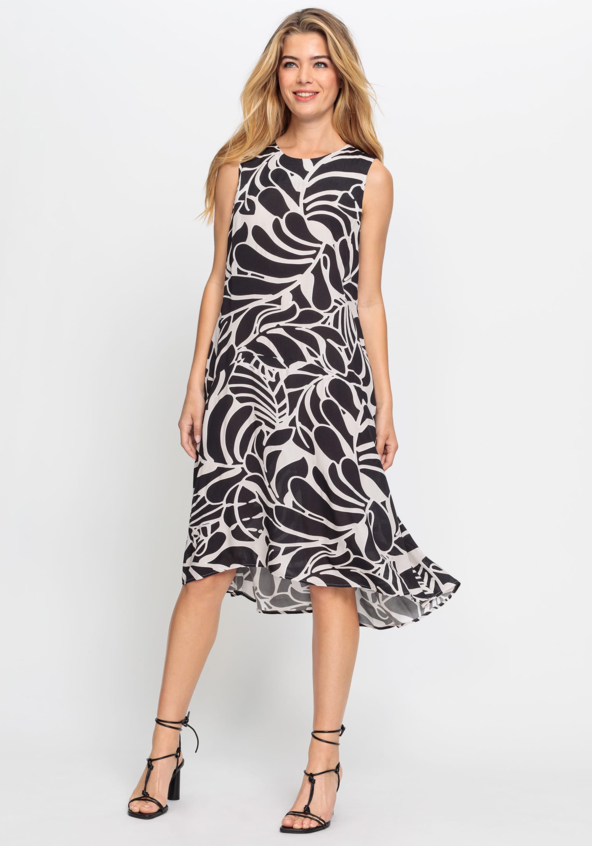 Hudson & Haven™ | Sleeveless Printed A-Line Dress